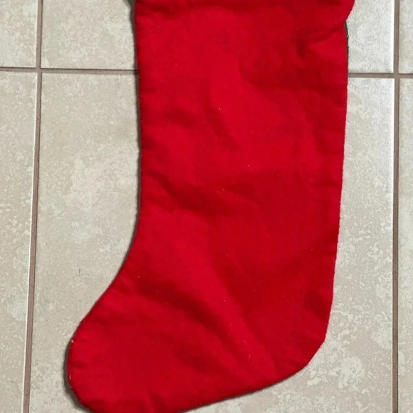 Holiday Red Christmas Stocking Decor - Picture 5 of 5